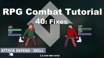 [GMS2] Make a Turn-based RPG Combat System in GameMaker Studio 2 (p.40 Fixes)| FunBox