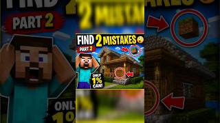 "Level Hard 😈 Find 2 Mistakes 👀” #minecraft #gaming #shorts #viral