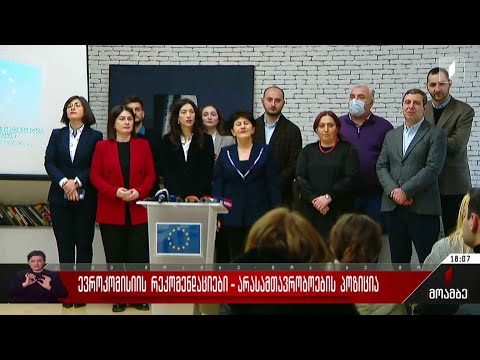 ევროკომისიის რეკომენდაციები - არასამთავრობოების პოზიცია