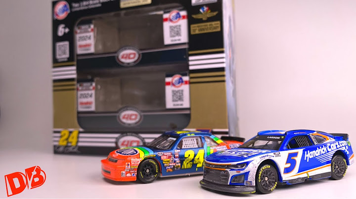 1994 JEFF GORDON & 2024 KYLE LARSON BRICKYARD RACED WIN SET DIECASTBUFFET NASCAR DIECAST REVIEW 1/64