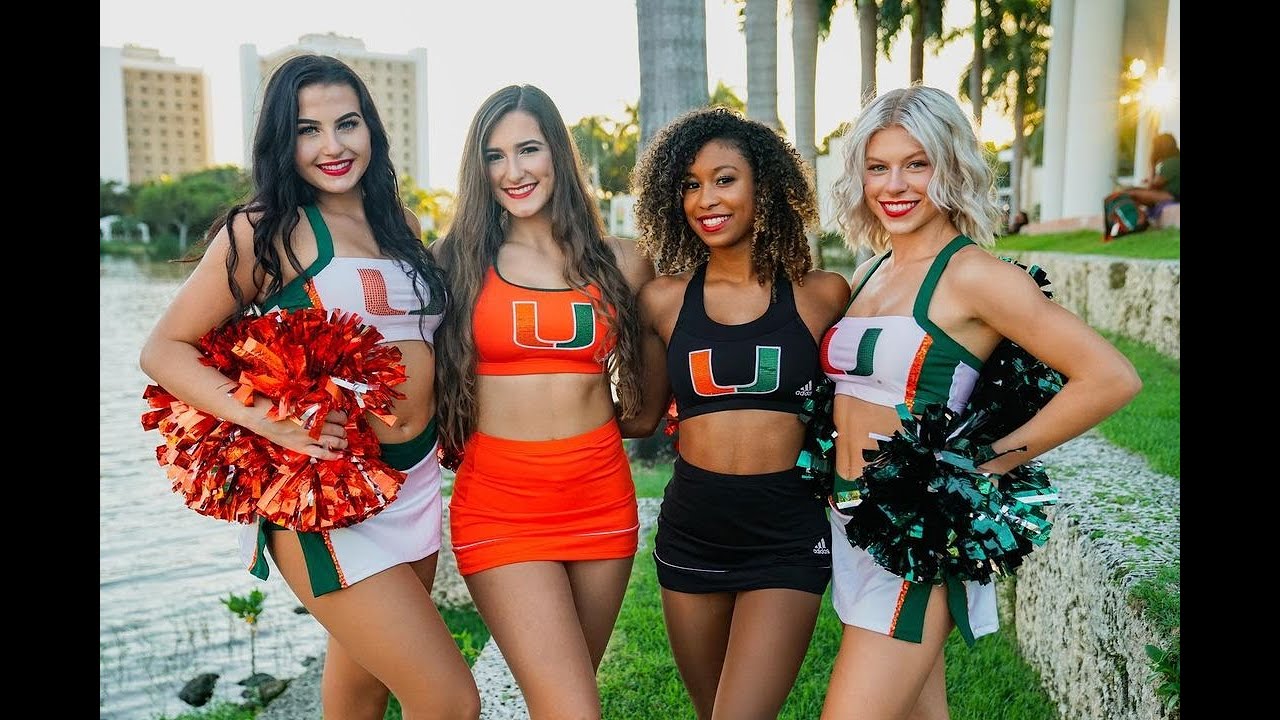 ▶️ Hurricanes Dance Team Let's Roll 🧡💚 University of Miami ACC College Basketball & Football