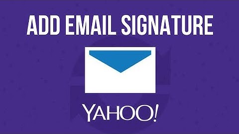 How To Add Signature In Yahoo Mail !! (Create Cool Signature in Yahoo Mail)
