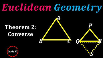 Theorem 2  Converse of I Euclidean Geometry
