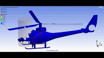ANSYS Workbench Explicit Dynamics FEA of a helicopter crashing into a pole trial