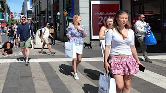 Sweden Summer Walk: Stockholm City Tour | Royal Old Town, Slussen. 🇸🇪