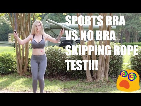 Sports Bra VS. No Bra Jump Rope Test Is Telling You Why Women Need Bras -  video Dailymotion