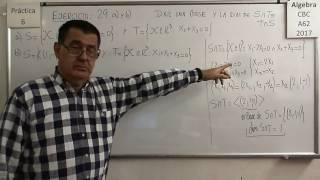Álgebra CBC A-62 Práctica 6 - Ejercicio 29 a) y b)