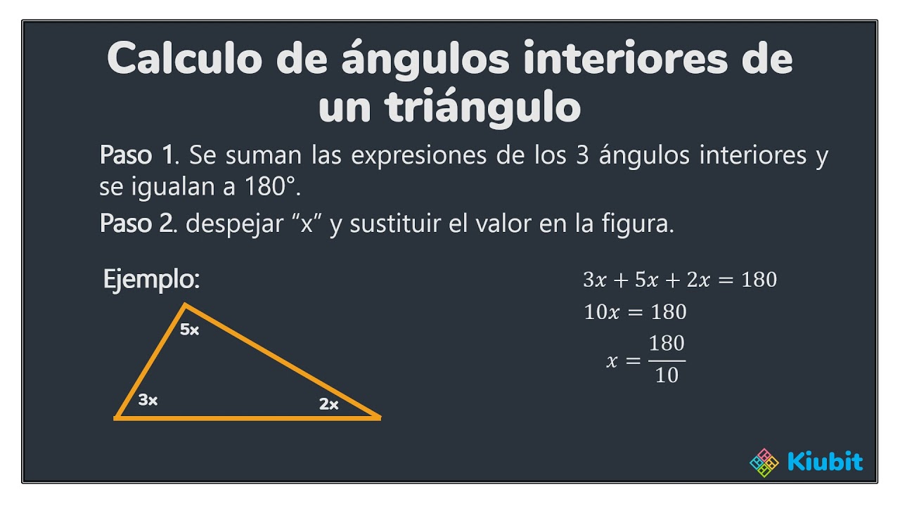 Ángulos internos y externos de un triángulo. - YouTube