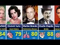 How legendary actors died  cause of death  age