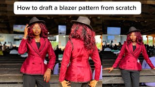 How to Draft a Blazer Pattern from Scratch | Beginner-Friendly Tutorial