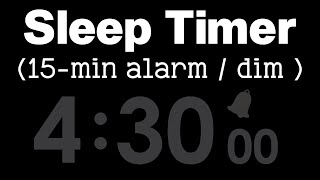 4 Hour 30 Minute Sleep Timer with Loud & 15-min Alarm #timerstore #4h30m #sleeptimer