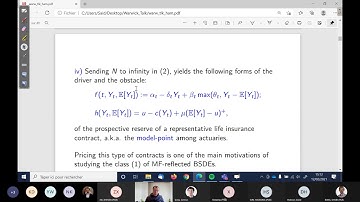 Stochastic Finance Seminar by Said Hamadene Le Mans Université