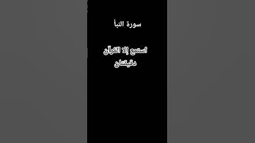 #القرآن_الكريم #الله #اللهم_صل_وسلم_على_نبينا_محمد #سورة النبأ