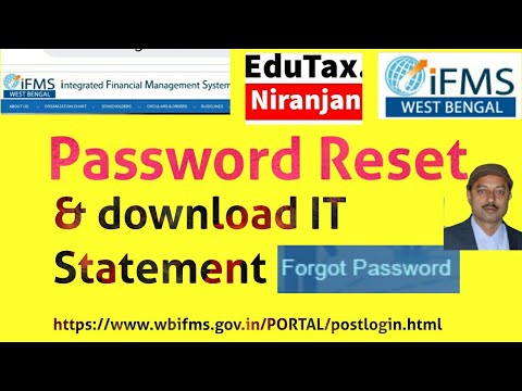 How to Reset Password from WBIFMS Portal & download IT Statement | for WB.Govt. Employees only