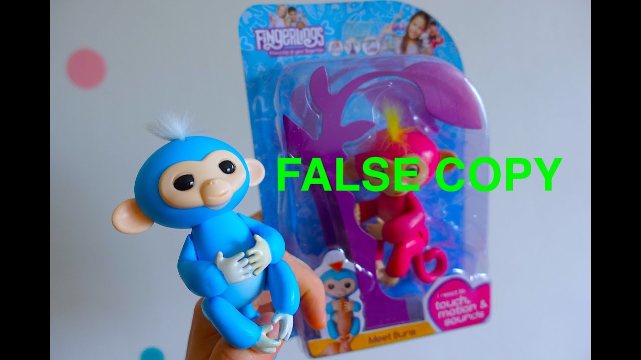 Monkey Fingerlings a fake copy that has no engine, not respond to touch