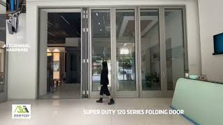 super duty luxury 120 series folding door