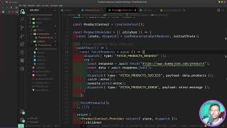 React context API ProductsContext reduce useReduce method Data fetch
