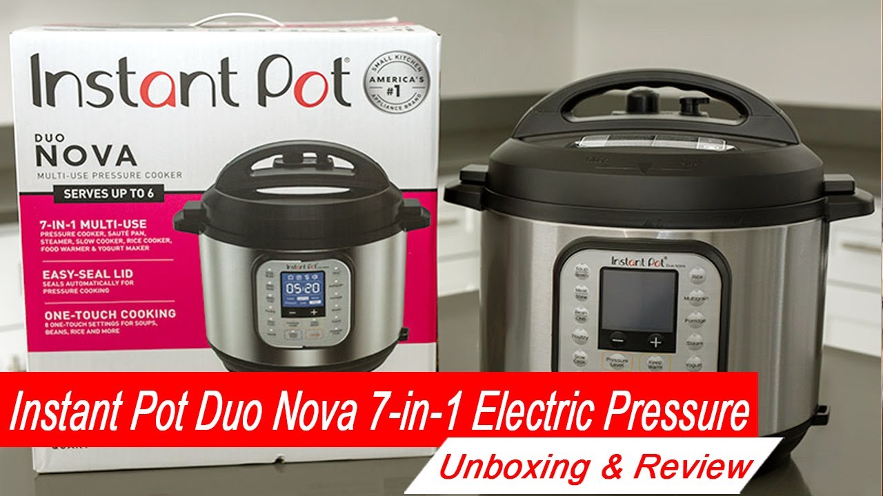 Instant Pot Duo Nova 3-Qt 7-in-1 One-Touch Multi-Cooker on QVC