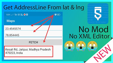 Get AddressLine From Lat & Lng in Sketchware || How to get Address in sketchware || By Kamal Panara