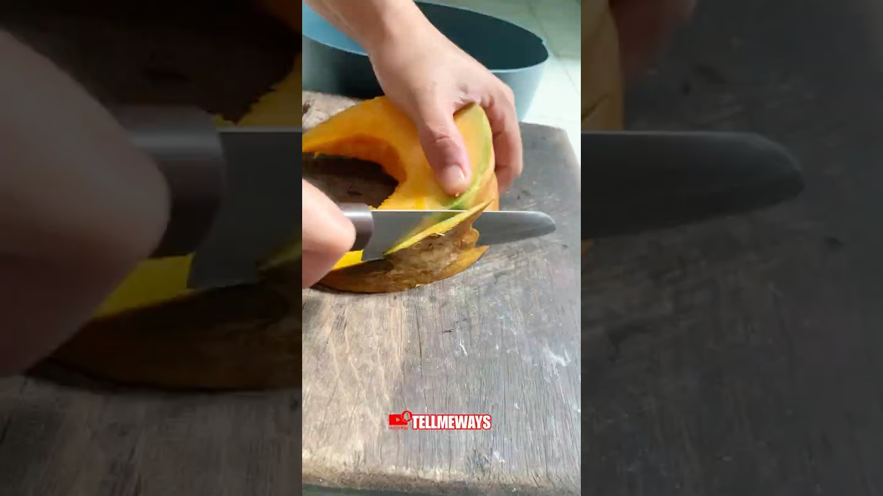 How to Peel Pumpkin Skin Like a Chef | Satisfying ASMR Cutting | Perfect Crunchy Sounds 🎃🔪
