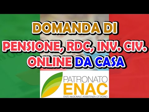 RDC, BONUS, PENSIONE: come fare DOMANDA a distanza con il Patronato ENAC!