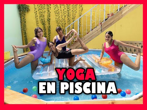 Desafio de Yoga en la piscina con las chicas 2