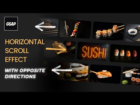 GSAP ScrollTrigger: Horizontal Scroll with Opposite Direction #gsap