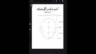 การวาดสัดส่วนใบหน้ามนุษย์(อธิบายละเอียดมาก) by ครูเจมส์