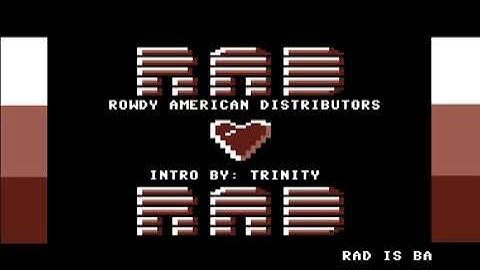 Rowdy American Distributors (RAD) Intro 5 ! Commodore 64 (C64)