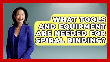 What Tools And Equipment Are Needed For Spiral Binding? - Graphic Design Nerd