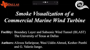 Smoke Visualizations of a Commercial Marine Wind Turbine