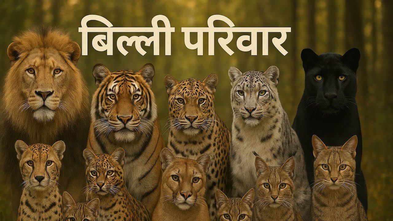 The Felidae family| Billi Pariwaar Ki Kahani | Cat Family Documentary| Sher, Baagh All Full Details