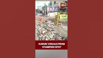 Karur Stampede Spot Visuals | Thalapathy Vijay’s TVK Rally Chaos | India Today