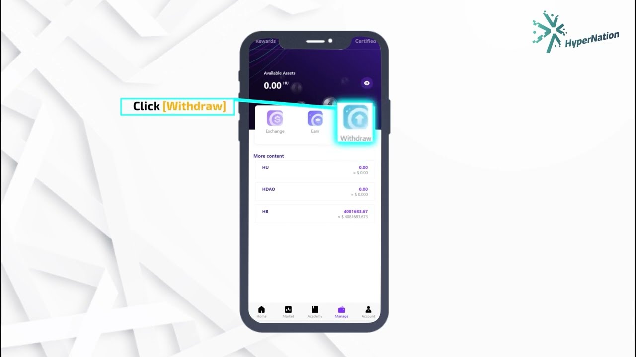 2. How to withdraw HyperBond from HyperVerse to HyperNation