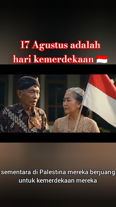kakek sedih di hari kemerdekaan 🇮🇩 karena di 🇵🇸mereka sedang berjuang utk kemerdekaannya 😭 #veo3 #ai