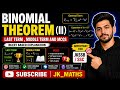 BINOMIAL THEOREM | NCERT BASED | SSC EXAMS | JKSSB FINANCE ACCOUNTS ASSISTANT #jkssb #jk_maths #ssc