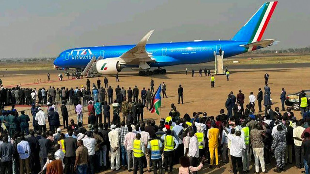 Arrival of Pope Francis in South Sudan