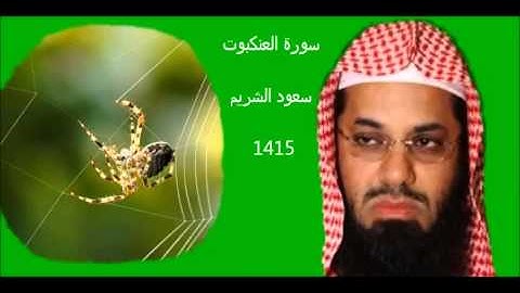 سورة العنكبوت سعود الشريم 1415 بجودة عالية