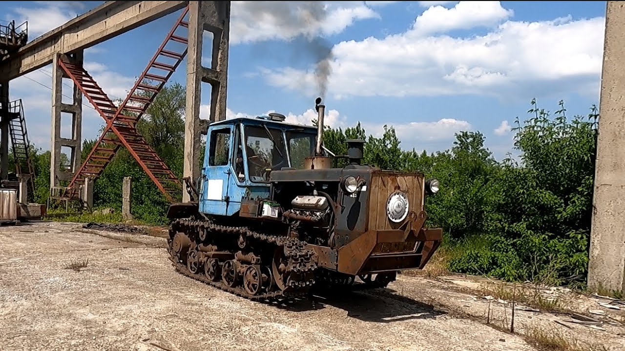 Гусеничная ЛЕГЕНДА! Трактор ХТЗ Т-150! Гонка на 50м!)