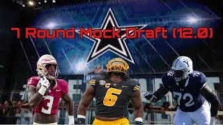 Dallas Cowboys 2024 7 Round Mock Draft (12.0)