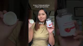 8 day of taking glutathione collagen glow gummies