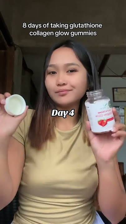 8 day of taking glutathione collagen glow gummies