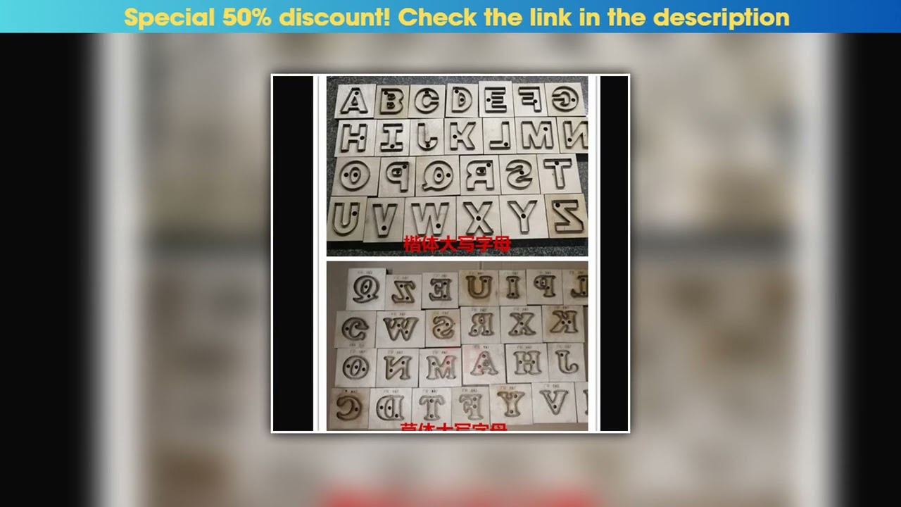 Limited -DIY Leather Craft Words Letter Alphabet Die Cutting Knife Mould Hand Machine Punch Tool Se