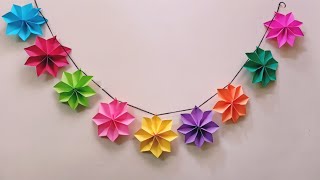 Diwali Decoration Ideas | Paper Craft | Home Decor Diwali Decoration | Quick Door Decoration ||