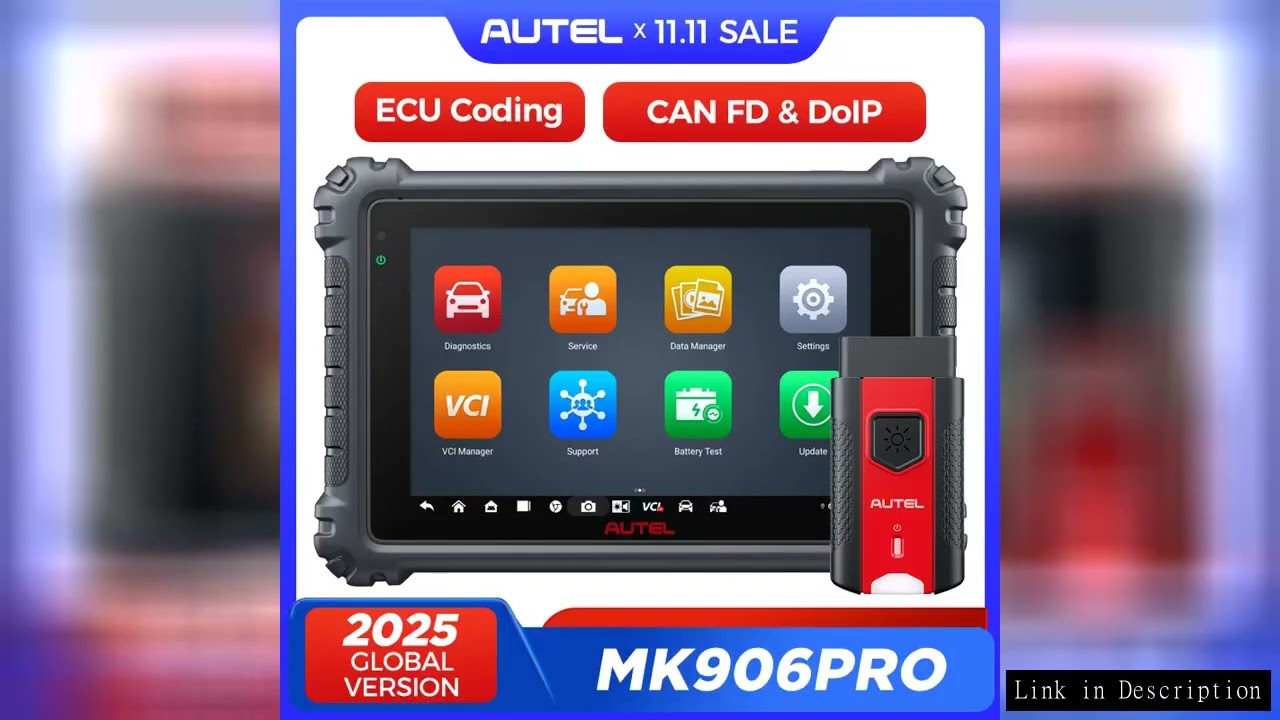 Autel MaxiCOM MK906 Pro MK906PRO Diagnostic Scanner Advanced ECU Coding Diagnostic Tool OBD2 Scanner
