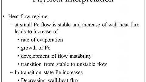 Peclet Number / Dimensionless Number
