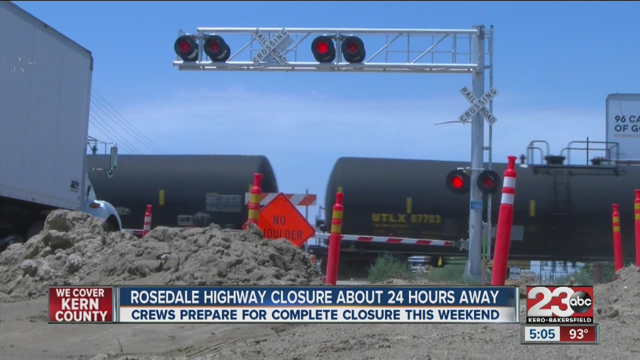 Crews get ready for Rosedale Highway closure YouTube