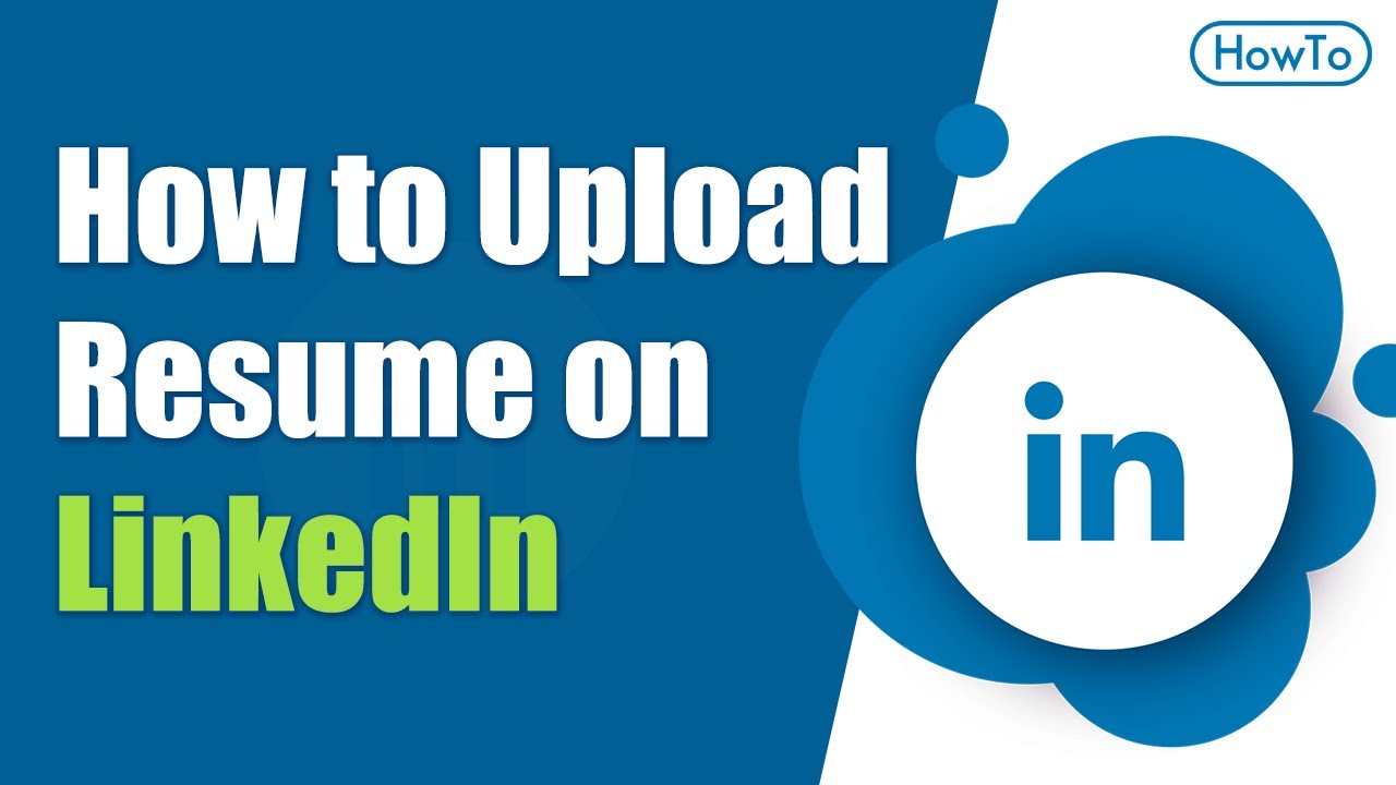 How to Upload Resume on Linkedin Step by step YouTube