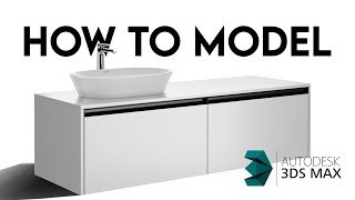 How To Model Ketho 2 Single Wall Vanity Unit by Duravit In 3DS MAX