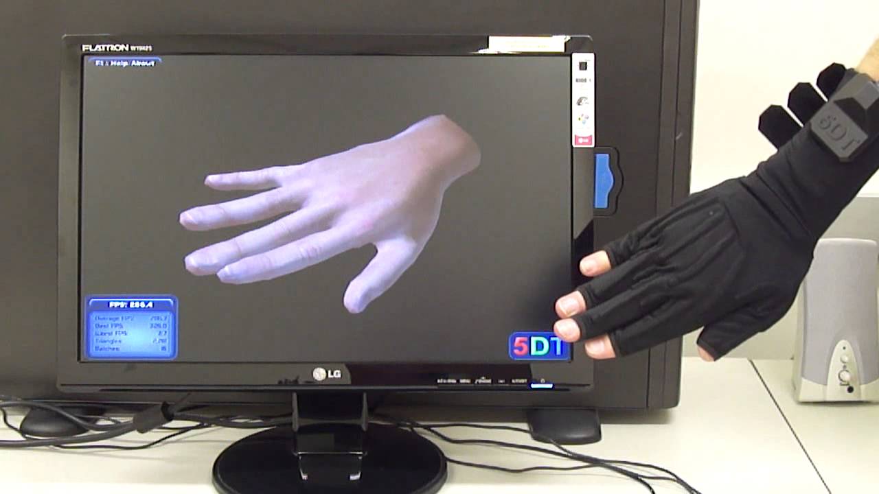 5DT Data Glove Demo - YouTube
